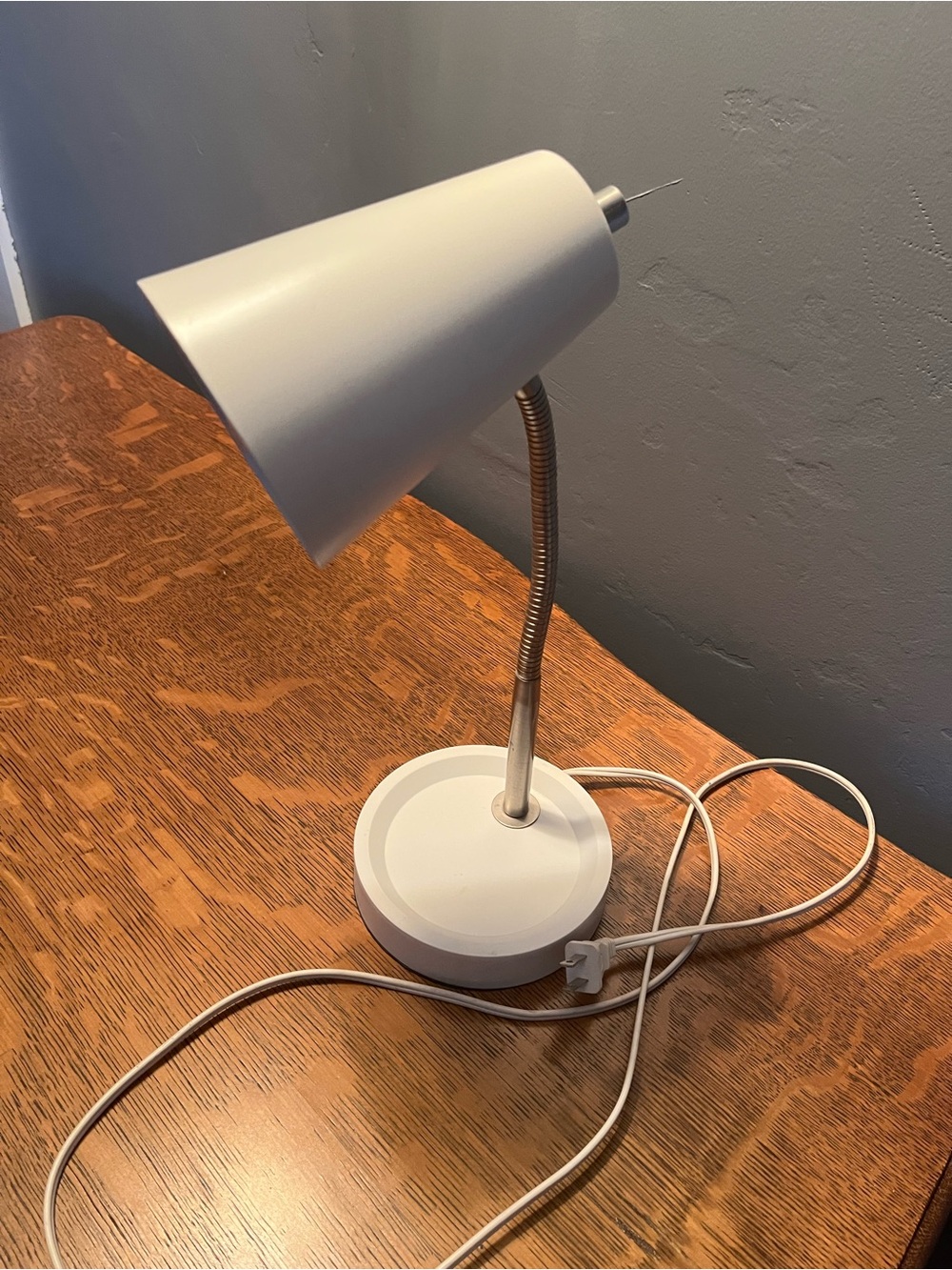 White Adjustable Desk Lamp